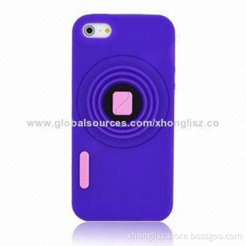Fashionable Cute Silicone Mobile Phone Case for iPhone with Different Colors and Styles Welcomed